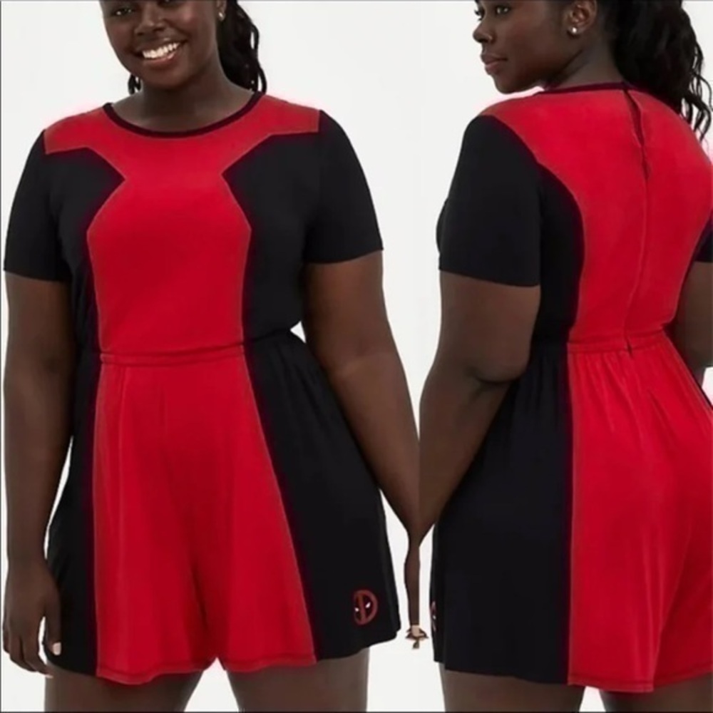 Torrid X Deadpool Romper Size 2